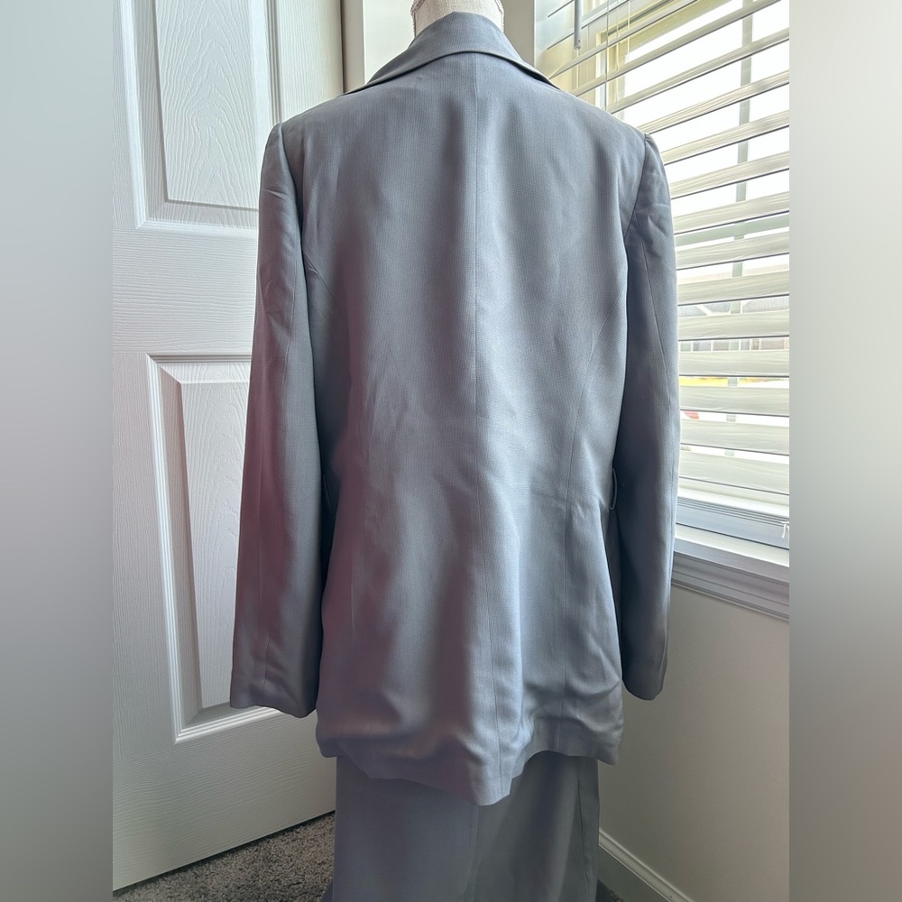 Casual Corner Silk Single Breasted Blazer & Sleeveless Maxi Dress - Picture 6 of 15